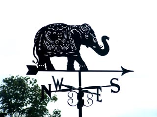 Indian Elephant weather vane